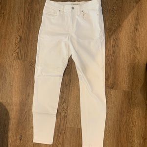 White Madewell 9” high rise skinny skinny jeans